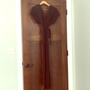 J. Crew black kimono style maxi dress